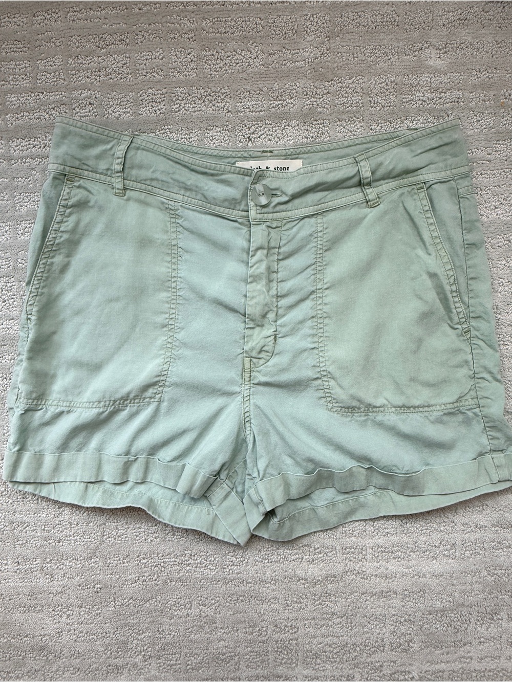 cloth & stone X Anthropologie Green Tencel Shorts